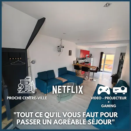 Superbe Maison 4 Personnes Avec Video-projecteur Apartment Amiens